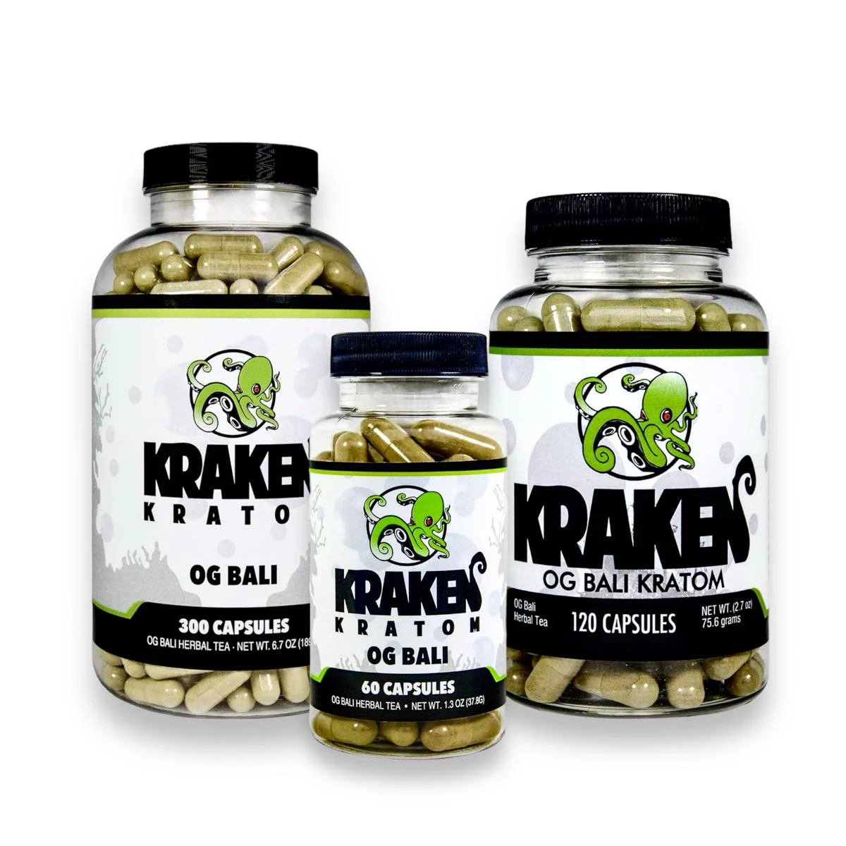 Kraken Kratom Capsules OG Bali