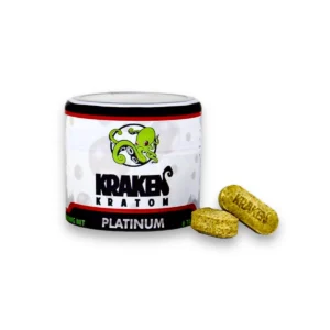 Kraken Kratom Chewable Tablets Platinum Jar 6ct 450mg